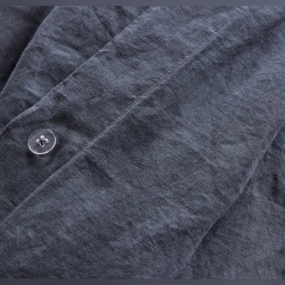 NWOT Quince Full/Queen European Linen Duvet & 2 Standard Shams - NIGHTFALL. - Picture 5 of 8